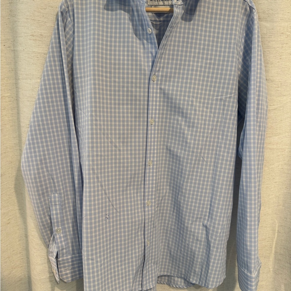 Men's Blue Checkered Shirt